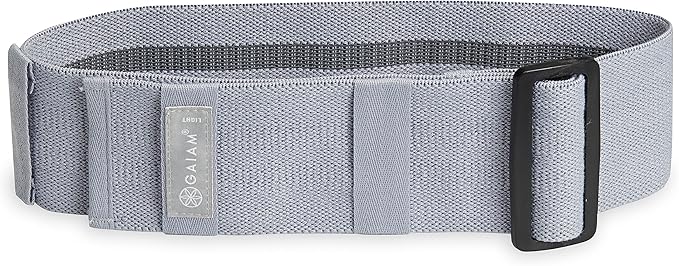 Gaiam Adjustable Hip Bands - 2-Pack Resistance Bands for Working Out, Buckle Adjustable Workout Bands with 4 Light and Medium Resistance Levels Target, Tone, and Strengthen Lower Body - 2 Pack-FlexoryFit
