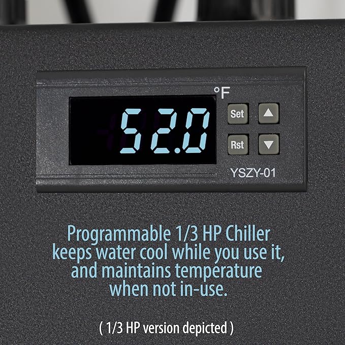 Chiller 2.0 for Ice Bath and Cold Plunges Including All Hoses and Pumps. 1/3 HP, 2/3 HP, 1 HP Models