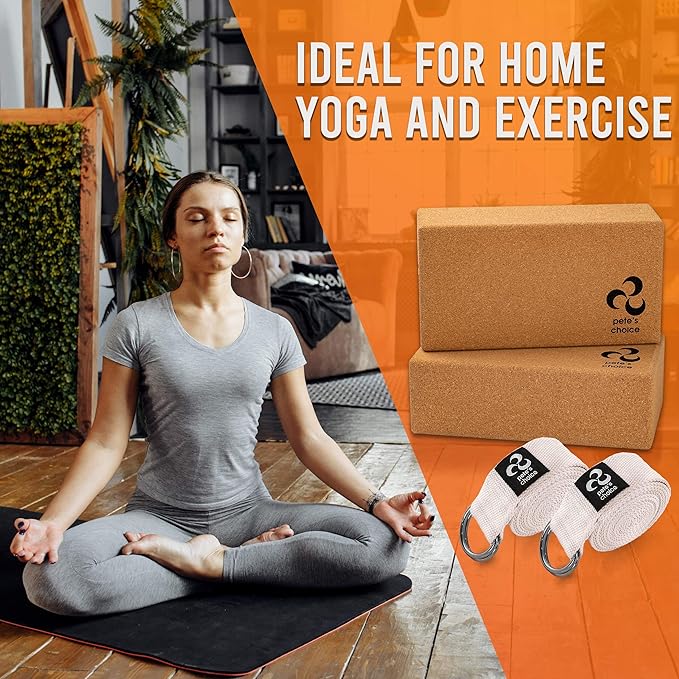 2-PACK or 5-PACK Yoga Exercise Adjustable Straps 8Ft | BONUS eBook | with Durable D-Ring For Pilates & Gym Workouts | Hold Poses, Stretch, Improve Flexibility & Maintain Balance-FlexoryFit