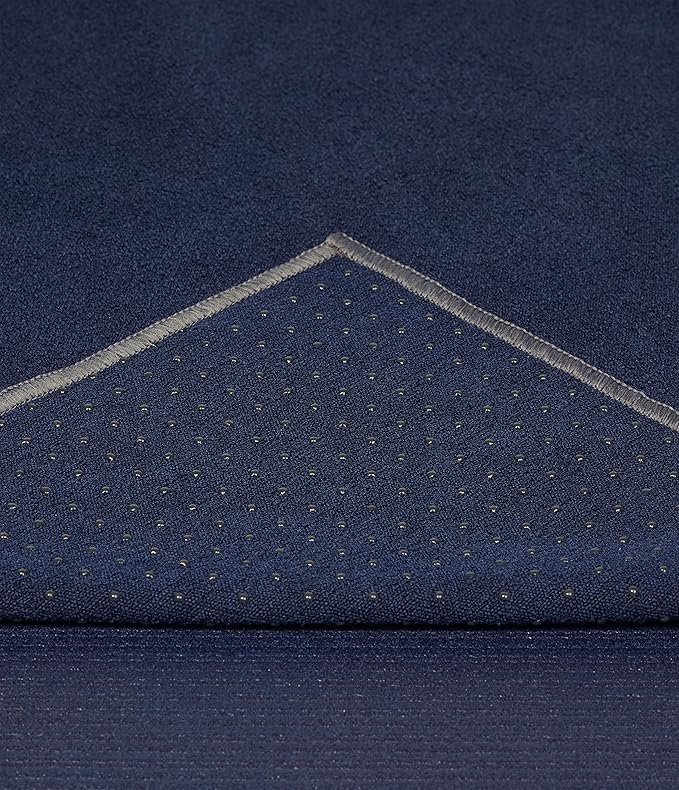 Manduka Yogitoes Yoga Towel – Rubber Grip Dots Non-Slip Bottom, Quick Dry Fitness Towel for Hot Yoga, Pilates, Exercise-FlexoryFit