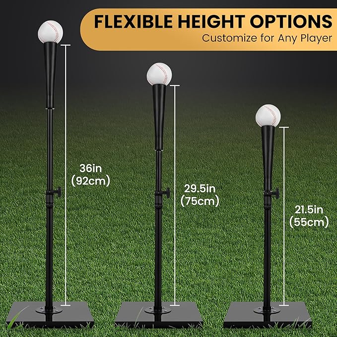 T-Ball Set with Baseball for Adults and Kids Softball Tees for Hitting T Ball Batting Tee Teeball Tee Batting Tees for Softball Batting Tees for Softball Tee Ball Set