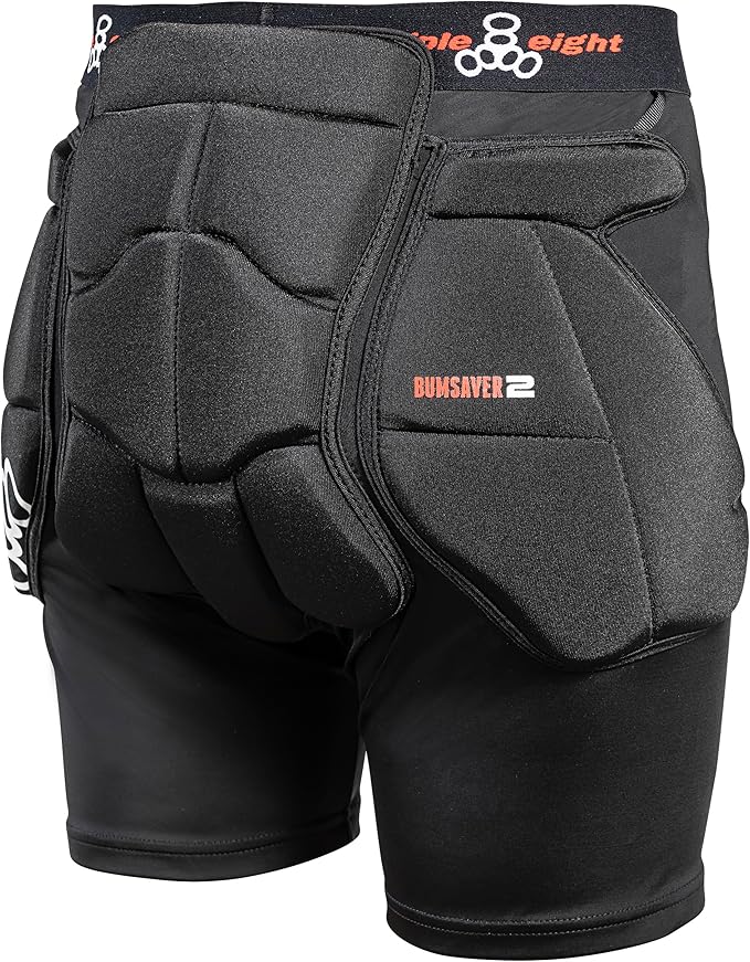 Triple Eight Bumsaver Padded Shorts for Skateboarding, Roller Skating, Roller Derby, Inline Skating, Snowboarding and Skiing-FlexoryFit