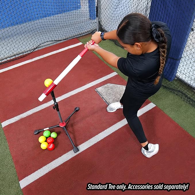 PowerNet Baseball Softball Practice Net 7x7 with Baseball Accessories for Practice Pitching, Batting & Fielding, Ball Caddy, Weighted Baseballs, Tee