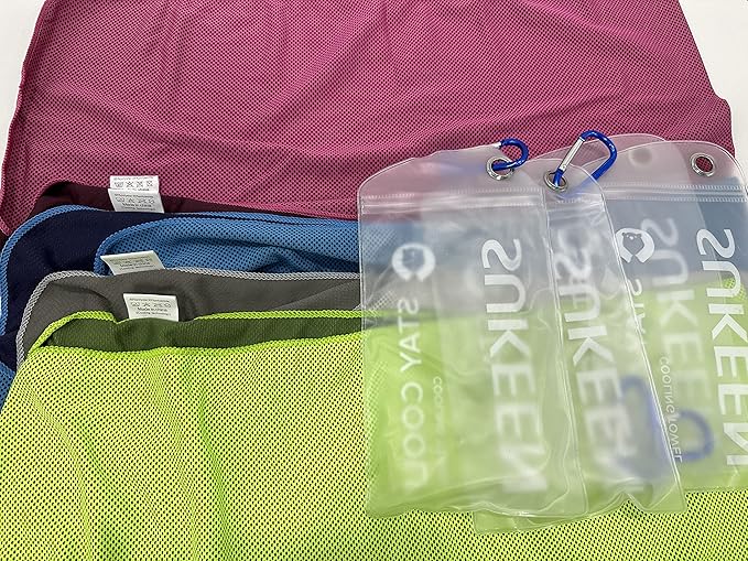 Sukkeen Cooling Towel (40"x12"), Soft Breathable Chilly Microfiber Towel for Yoga, Sports & More Activities-FlexoryFit