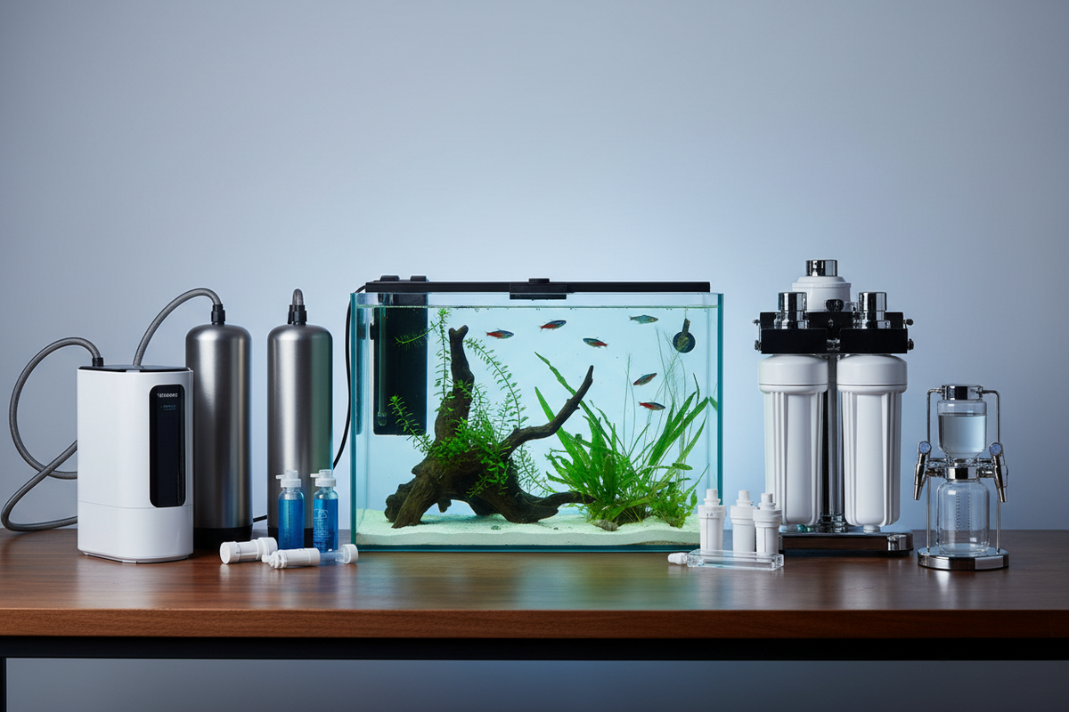 Aquarium Accessories, Water Filtration & Softeners, and Distillation Water Filters for Specialized Water Environments