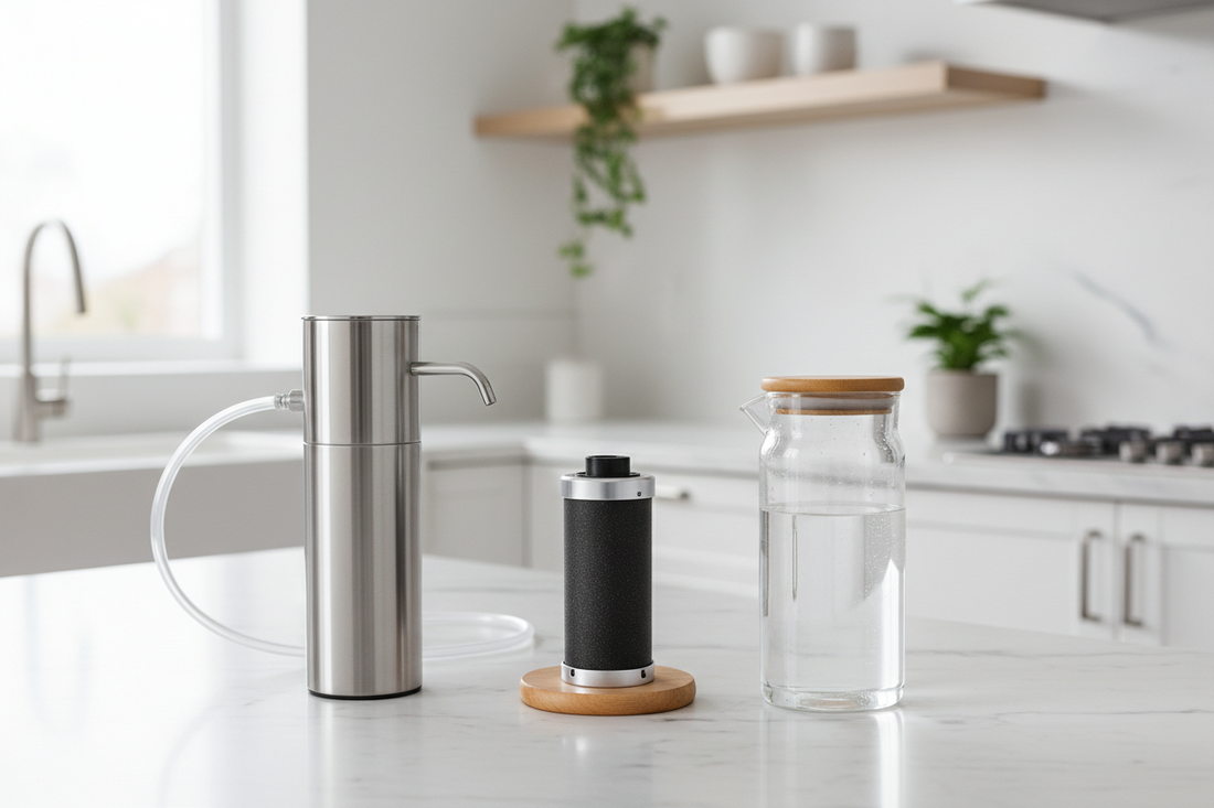 Countertop Water Filters, Activated Carbon Water Filters, and Pitcher Water Filters for Modern Kitchens