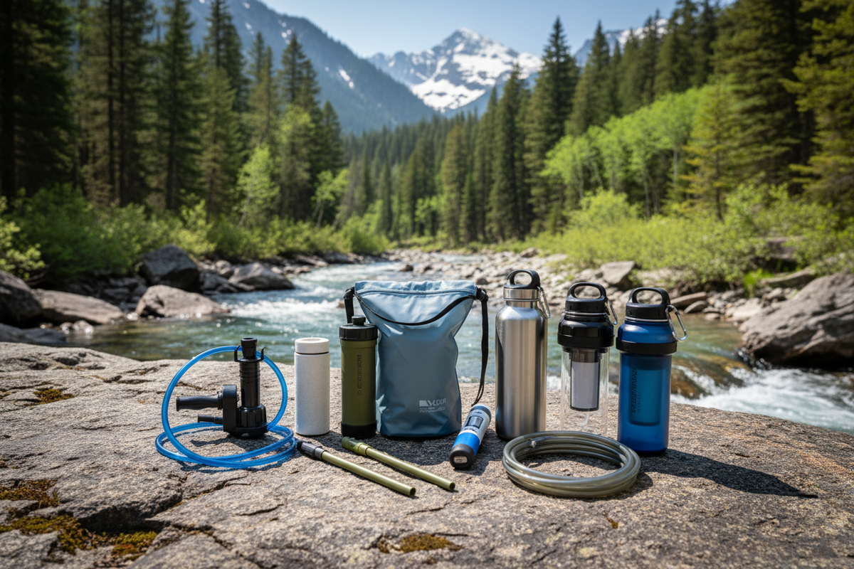 Emergency Water Filters, Camping Water Filters, and Water Filter Bottles for Outdoor Preparedness