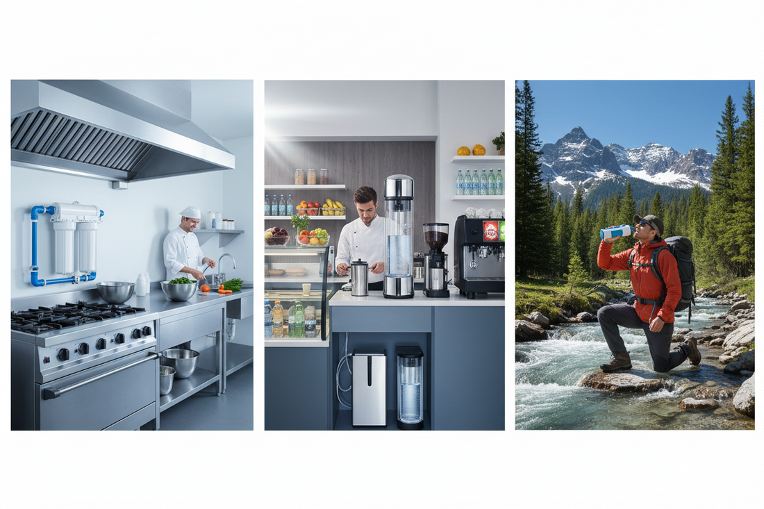 How Arsenic Removal Filters, Food Service Water Filters, and Handheld Water Filters Support Clean Water from Commercial Kitchens to Outdoor Adventures