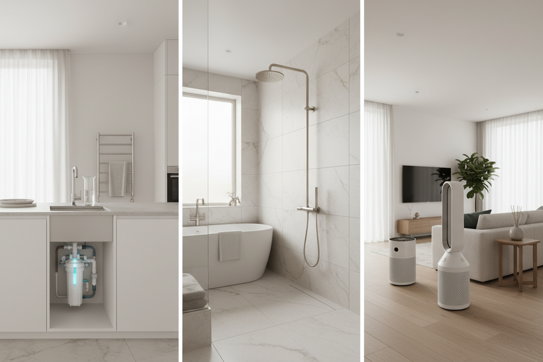 Inline Water Filters, Bathroom Fixtures, and Cooling & Air Quality: Creating a Healthier, More Comfortable Home