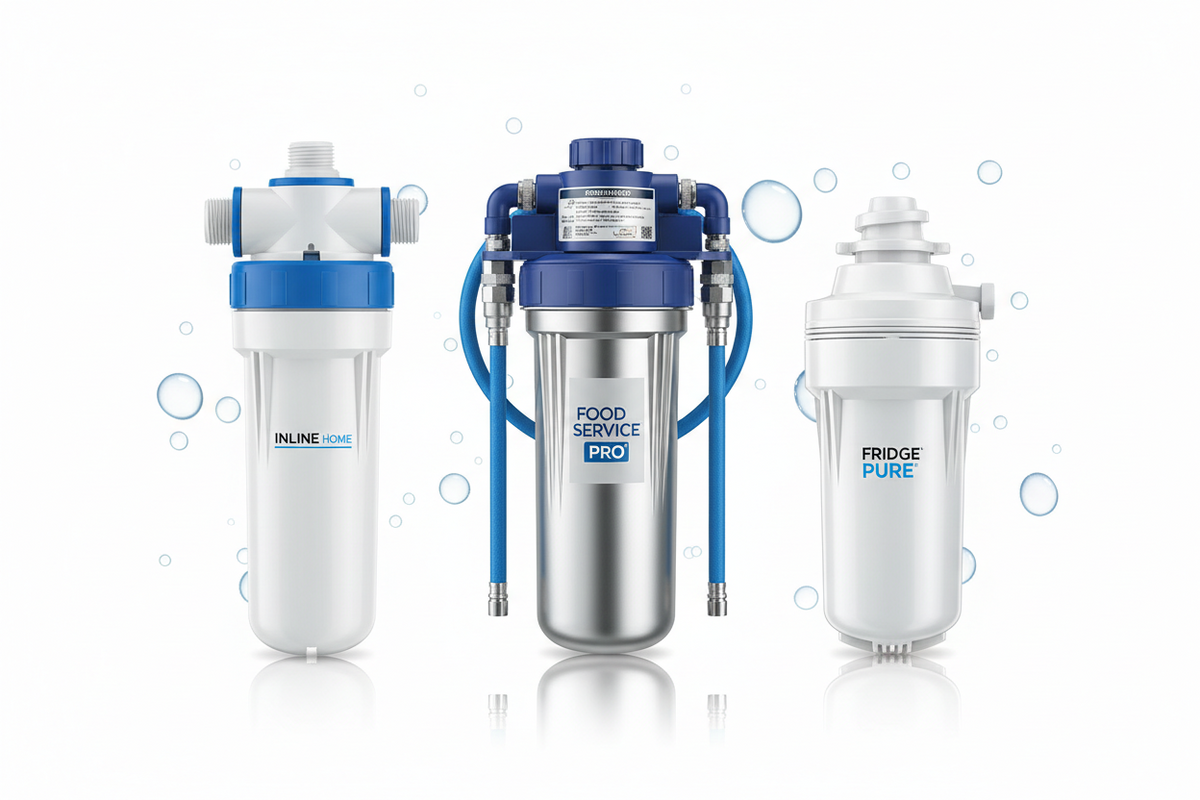 Inline Water Filters, Food Service Water Filters, and Refrigerator Water Filters for Appliance-Focused Filtration