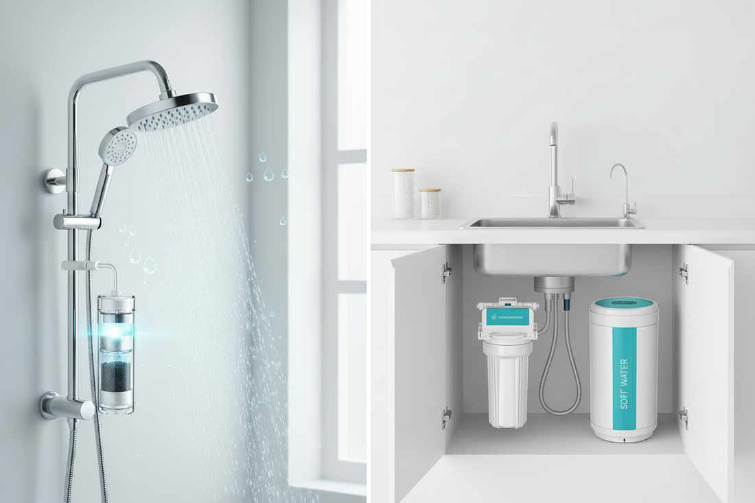How Shower Water Filters, Activated Carbon Water Filters, and Water Filtration & Softeners Create a Healthier Home Water System