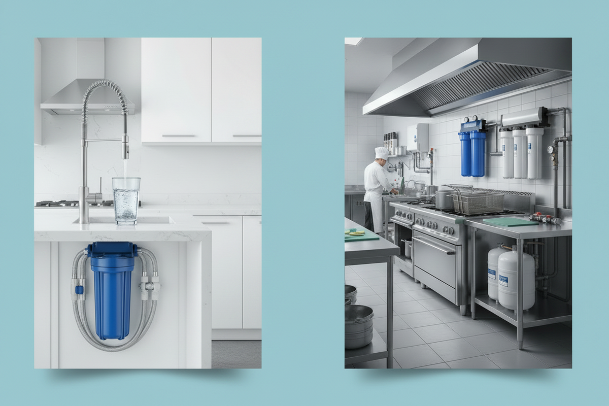 How Activated Carbon Water Filters, Water Filtration & Softeners, and Food Service Water Filters Improve Water Quality at Home and in Commercial Kitchens
