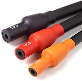RitFit Single Resistance Exercise Band with Comfortable Handles - Ideal for Physical Therapy, Strength Training, Muscle Toning - Door Anchor and Starter Guide Included-FlexoryFit