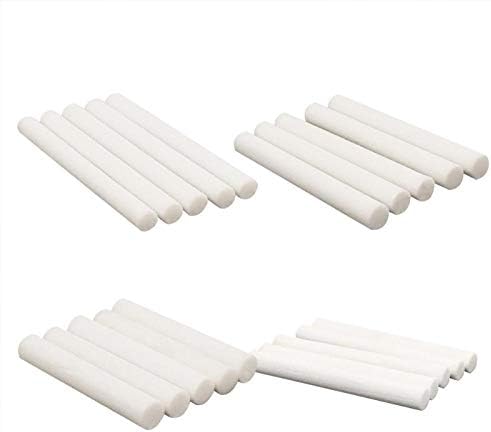 50 PCS Filter Cotton Wicks Stick Replacement Wicks in Travel, Car, Office, Bedroom and Nasal Inhaler Tubes（8mm×51mm）