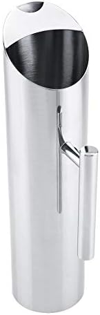 Stainless Steel Pitcher Cold Drinking Metal Water Pitcher with Ice Guard Home Hotel Serving Tool