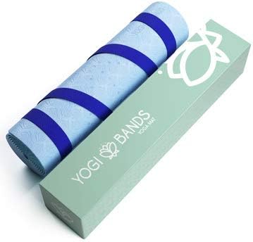 Premium TPE Yoga Mat - Body Alignment Guide Lines and Non-Slip Grip - Perfect for Home Exercise and Gym Workout - Light, Portable, Compact - Travel-Friendly Shoulder Strap-FlexoryFit