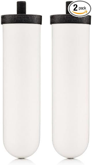 British Berkefeld 7" Ultra Sterasyl Keramik-Schwerkraftfilterkartusche | 2er-Pack | Reduziert Verunreinigungen | Verbessert Geschmack und Geruch | NSF-zertifiziertes Kerzenelement
