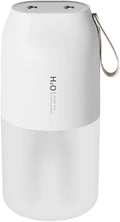 Dual Nozzle Portable Humidifier 300ml with Dual Spray Modes and Night Light for Bedroom and Car