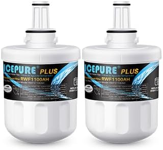 ICEPURE PLUS NSF/ANSI 53& NSF/ANSI 42 DA29-00003G Replacement for Samsung DA29-00003B DA29-00003A, Aqua-Pure Plus DA29-00003D DA29-00003F DA97-06317A, HAFCU1, WF289, WSS-1, Refrigerator Filter, 2PACK