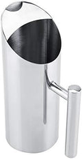 Stainless Steel Water Pitcher with Ice Guard Cold Drinking Pitcher Home Hotel Serving Tool (1L)