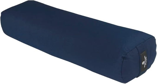 Hugger Mugger Junior Yoga Bolster - Narrower Profile, Very Firm, Great for Smaller Yogis, Heart-Opening poses or Under the Knees, Handmade in USA-FlexoryFit