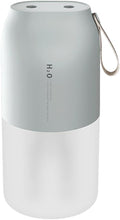 Dual Nozzle Portable Humidifier 300ml with Dual Spray Modes and Night Light for Bedroom and Car