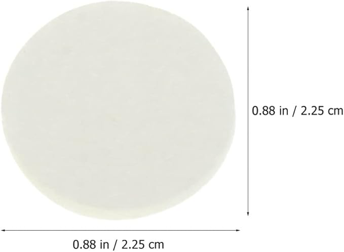 EXCEART Replaceable Aroma Pads 120Pcs 0.88inch White Cotton Diffuser Pads for Humidifier Aromatherapy Essential Oil