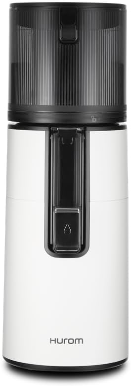 Hurom H400 Cold Press Juicer Machine, Award Winning Masticating Slow Juicer, Easy to Clean, Strainer & Hands Free with Self Feeding, Wide Mouth Hopper, Easy Assembly (White)-FlexoryFit
