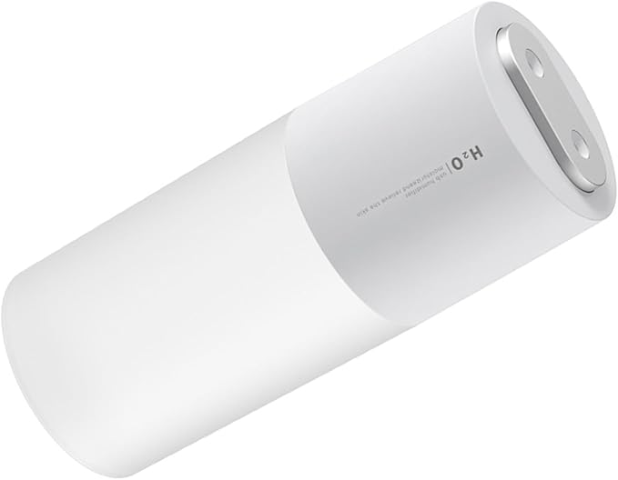 Double Spray Humidifier Large Fog Volume USB Portable Desktop Humidifier for Car Office Home Plastic 400ml Water Tank (White)