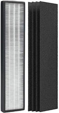 Nispira NEA-F1 NEA-C1 True HEPA Filter Activated Carbon Filter Replacement For Eureka NEA120 Toshiba Smart WiFi Danby DAP143AW-UV DAP143BAB-UV Air Purifier. 1 Set