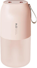 Dual Nozzle Portable Humidifier 300ml with Dual Spray Modes and Night Light for Bedroom and Car