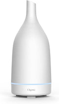 Cliganic Ceramic Aromatherapy Diffuser for Essential Oils (White) - 7 Color Lights, Cool Mist, Auto Shut Off for Home & Office