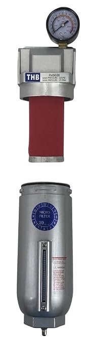 1" NPT Industrial Coalescing 0.01u Micron Filter Removes 99.98% of Oil - Image 3