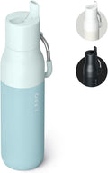 LARQ Bottle Flip Top 25 oz - Insulated Stainless Steel Water Bottle With Straw | BPA Free | Reusable Water Bottle for Sports, Gym, and Travel | Keep Drinks Cold for 24 Hours, Seaside Mint