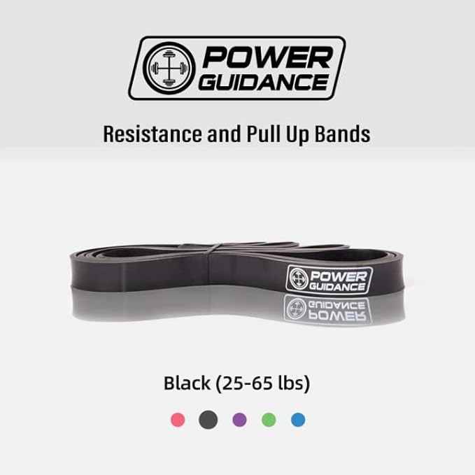 POWER GUIDANCE Pull Up Assist Bands - Stretch Resistance Band - Mobility Band - Powerlifting Bands - by Perfect for Body Stretching, Powerlifting, Resistance Training-FlexoryFit