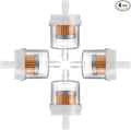 4 Pack Universal Gas Inline Fuel Filters by Deflife