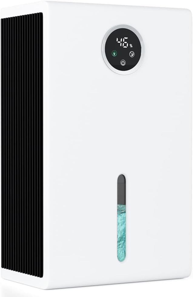 Dehumidifier for Home 1000 sq.ft 120 Ounce Energy Saving and Tank Quiet with 7 Colors LED Light WithTouch Screen Portable Home for Bedroom Bathroom Basement