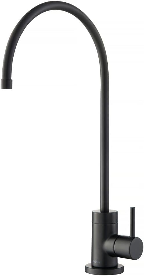 KRAUS Purita 100% Lead-Free Kitchen Water Filter Faucet in Matte Black, FF-100MB