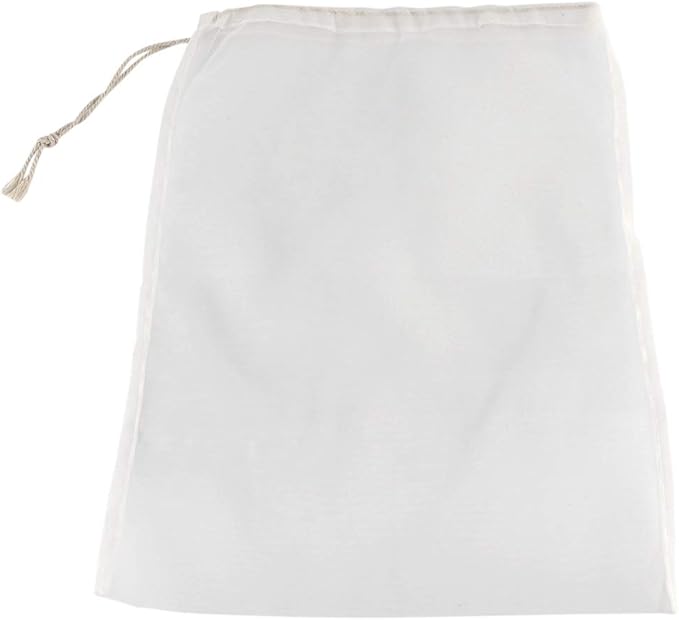 Yctze Reusable 100 Mesh Food Grade Filter Bag, Ideal for Home Brew Beer And Wine Making, 400 Micron Perfect for Bars, Restaurants, Featuring Straining, Brewing And Milk Nut Sieve