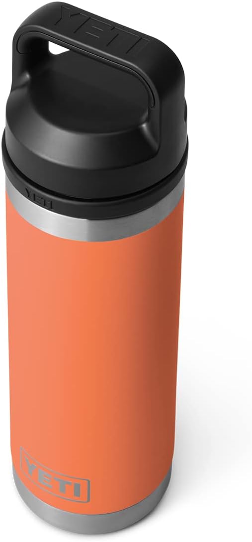 YETI Rambler 18 oz Bottle, Leakproof, Vacuum Insulated, Stainless Steel with Chug Cap, High Desert Clay