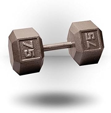 Body-Solid Cast Iron Hexagon Dumbbell, Hand Weights For Men and Women, Weight Dumbbells for Strength Training, Body Building Home Gym Training Gear-FlexoryFit