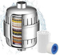 20 Stage Shower Head Filter - 1 Cartridges,Hard Water Filter,99% Remove Chlorine, Fluoride,Heavy Metals and Harmful Impurities,High Output Showerhead Filters for Improving Skin and Hair,Chrome