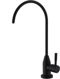 Drinking Water Faucet, Black RO Faucet Modern for Under Sink Water Filter System Non-Air Gap 360-degree Swivel Spout