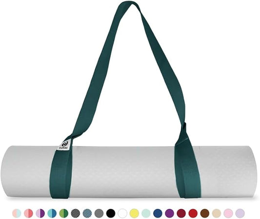 Tumaz Yoga Mat Strap [MAT NOT Included] (2 Sizes) with Extra Thick & Comfy Delicate Texture, Adjustable Yoga Mat Carrier-FlexoryFit