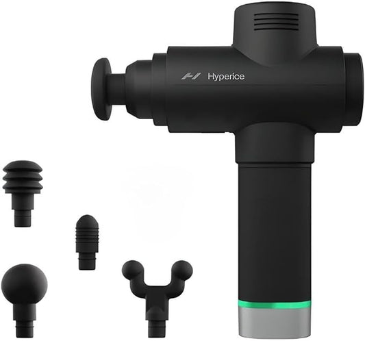 Hyperice Hypervolt 2 Pro - Featuring Quiet Glide Technology - Handheld Percussion Massage Gun - 5 Speeds, 5 Interchangeable Heads - Helps Relieve Sore Muscles and Stiffness FSA-HSA-FlexoryFit