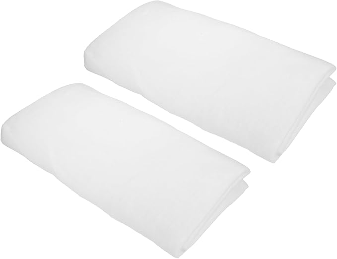 PATIKIL 39" x 39" x 0.4" Air Conditioner Filter Replacement, 2Pcs Washable Reusable Cut to Fit Foam Filter Air Filter for RV AC Vent Window Purifiers Computer, White