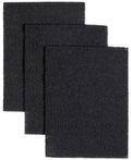 Replacement Charcoal Filter Pads Compatible With Broan-NuTone BP58 & 43000 Series Range Hoods - 7.75" x 10.5" - 3-Pack