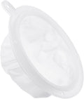 PATIKIL 6.1" O.D. Food Filter Strainer, 400 Mesh Kitchen Mesh Filters Strainers Fine Mesh Sieve for Juice, Coffee, Soy Milk Filtration, White