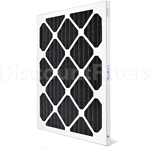 AIRX FILTERS WICKED CLEAN AIR. ODOR 16x20x1 MERV 8 Carbon Pleated Air Filter - Made in the USA - Box of 6