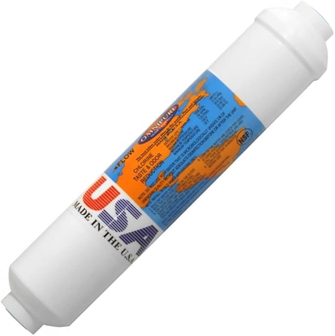IPW Industries Inc. - Omnipure (K2548-BB) Calcite Inline Remineralization Filter for Reverse Osmosis (RO) Systems, pH Balancing and Water Filter Setup